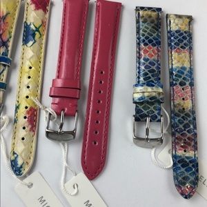 Set Of 3 New Authentic Michele watch bands…